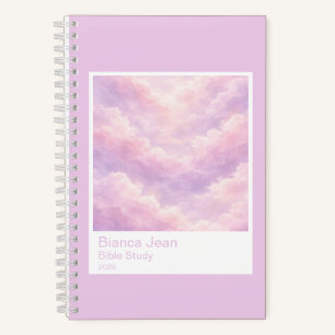 Dreamy Cotton Candy Cloudscape Photo Swatch Small Notebook