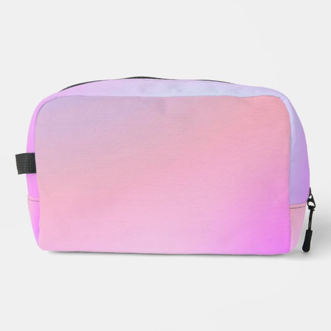 Dreamy Cotton Candy Pastel Gradient Dopp Kit (Front)