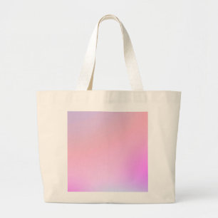 Dreamy Cotton Candy Pastel Gradient Large Tote Bag