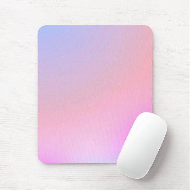 Dreamy Cotton Candy Pastel Gradient Mouse Mat (With Mouse)