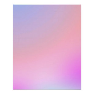 Dreamy Cotton Candy Pastel Gradient Poster