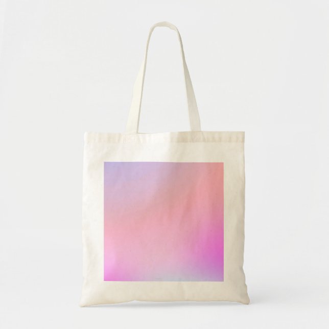 Dreamy Cotton Candy Pastel Gradient Tote Bag (Front)