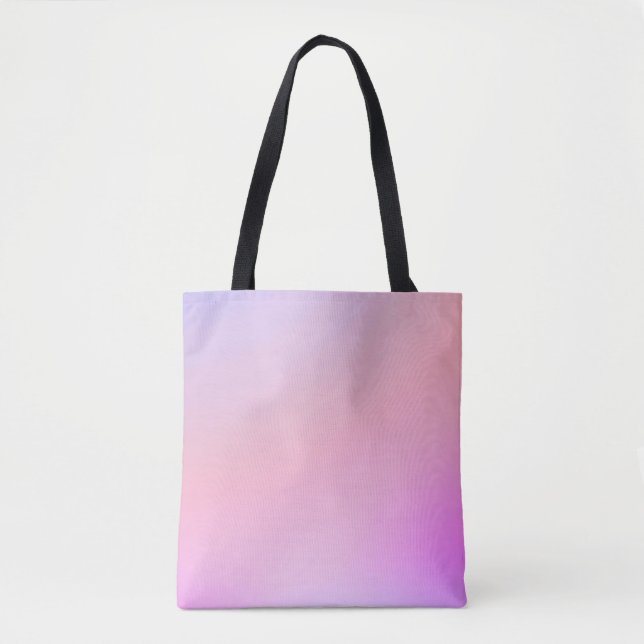 Dreamy Cotton Candy Pastel Gradient Tote Bag (Front)