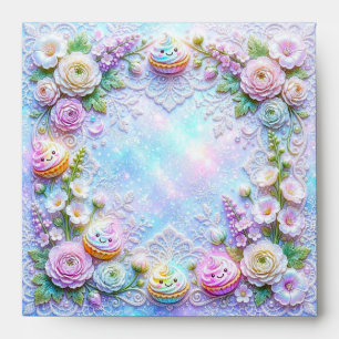 Dreamy Cupcake Square Envelopes