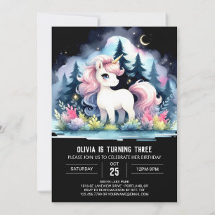 Dreamy Custom Horse Birthday Invitation