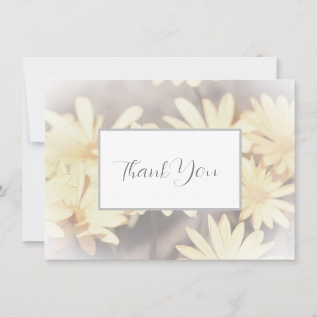 Dreamy Daisies 3 Thank You Card (Front)