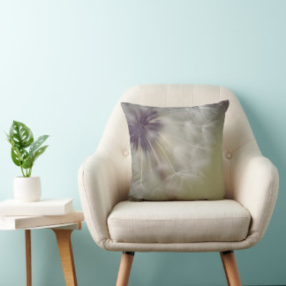 Dreamy Dandelion Art Throw Pillow