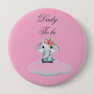 Dreamy Days with Rosie the Elephant.  10 Cm Round Badge