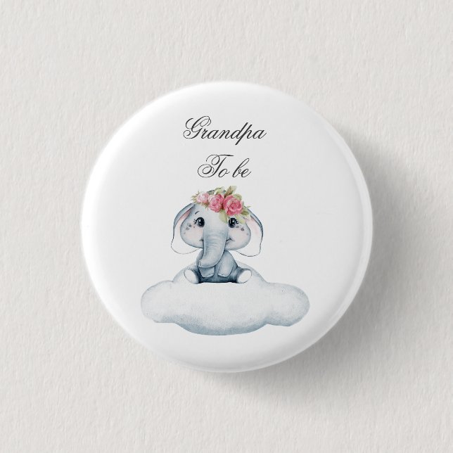 Dreamy Days with Rosie the Elephant.  Button (Front)