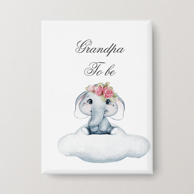 Dreamy Days with Rosie the Elephant.  Button (Front)