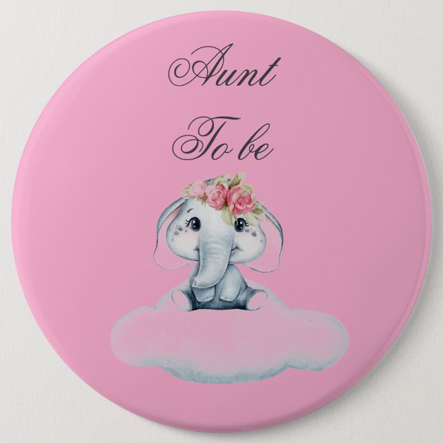 Dreamy Days with Rosie the Elephant.  Button (Front)