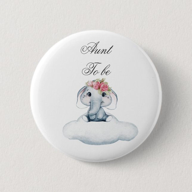 Dreamy Days with Rosie the Elephant.  Button (Front)