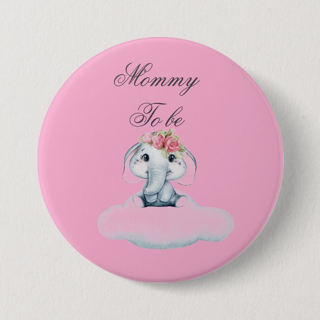 Dreamy Days with Rosie the Elephant.  Button (Front)