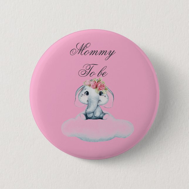 Dreamy Days with Rosie the Elephant.  Button (Front)