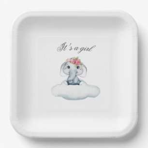 Dreamy Days with Rosie the Elephant. Paper Plate