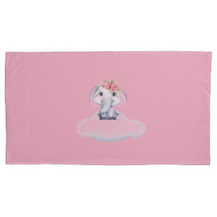Dreamy Days with Rosie the Elephant.  Pillowcase