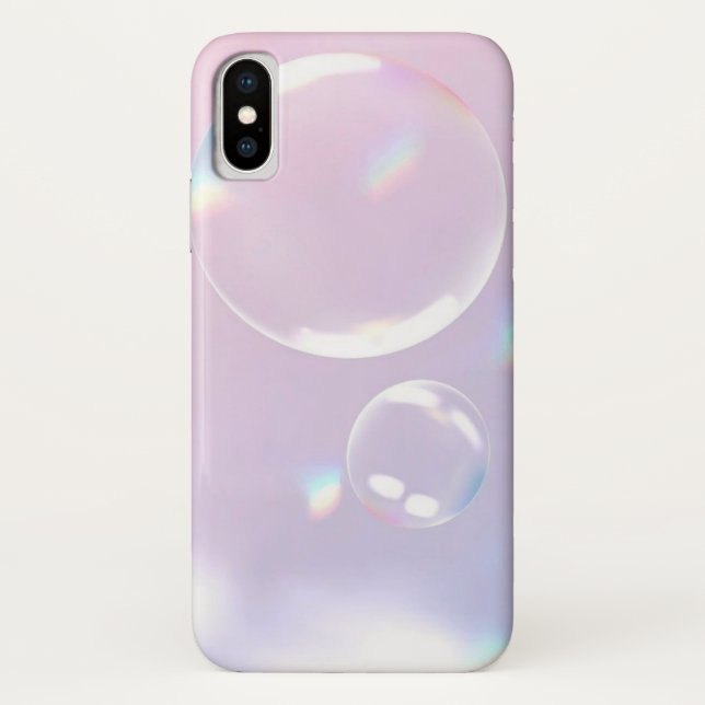  Dreamy Dimension: Holographic Bubble iPhone Case (Back)