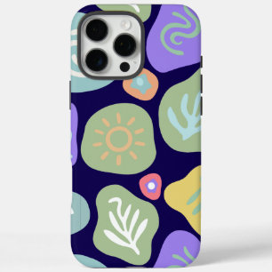 Dreamy Doodles – Vibrant Boho Nature Motif Design iPhone 16 Pro Max Case