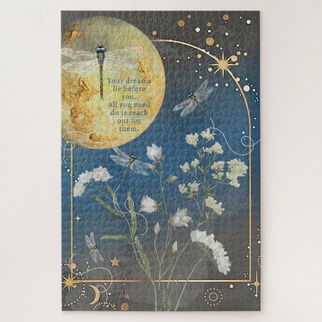 Dreamy Dragonfly Inspirational Jigsaw Puzzle (Vertical)