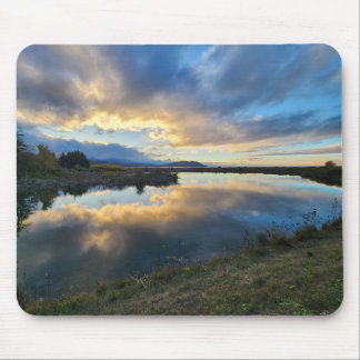 Dreamy estuary reflection meets the sky mouse mat