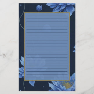 Dreamy Ethereal Watercolor Flower Notebook Stationery