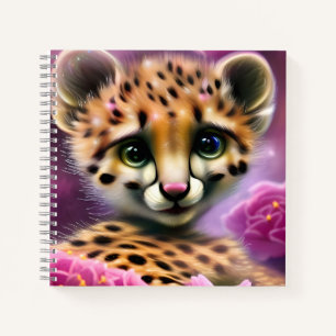 Dreamy Eyed Baby Cheetah Notebook