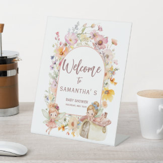 Dreamy Fairyland Baby Shower Table Sign