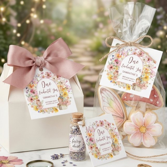 Dreamy Fairyland First Birthday Favour Tags (Dreamy Fairyland First Birthday Favor Tags)