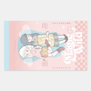 🫧 Dreamy Fantasy Girls🫧 Rectangular Sticker