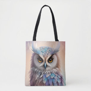 Dreamy Fantasy Owl Soft Pastel Colors Tote Bag
