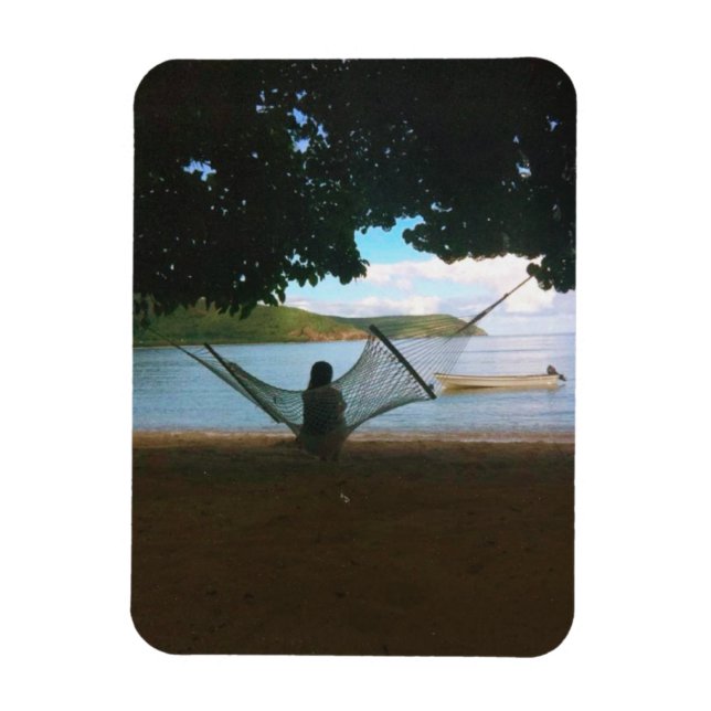 Dreamy Fiji Beach Landscape  Magnet (Vertical)