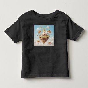 Dreamy Floating Bakery Island with Bunnies & Bears Toddler T-Shirt