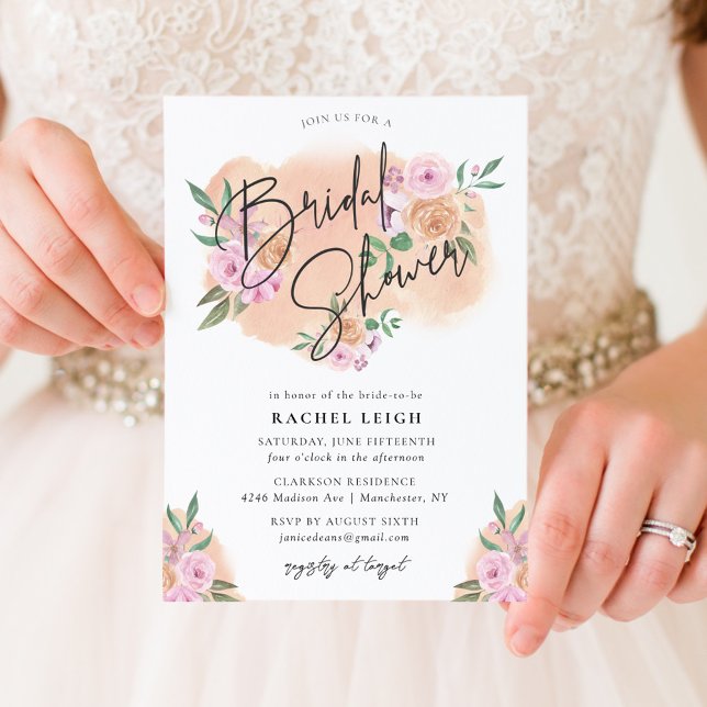 Dreamy Floral Bridal Shower Card (Creator Uploaded)