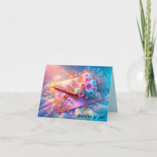 Dreamy Floral Envelope Note Card