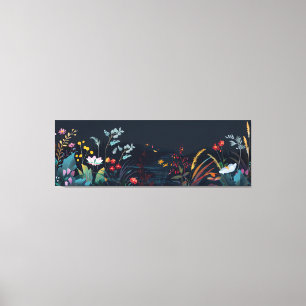 Dreamy Floral Landscape 2 Canvas Print