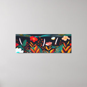 Dreamy Floral Landscape 3 Canvas Print