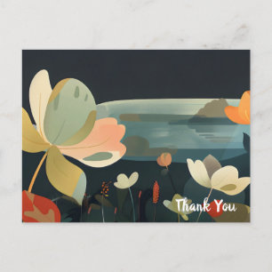 Dreamy Floral Landscape 3 Postcard