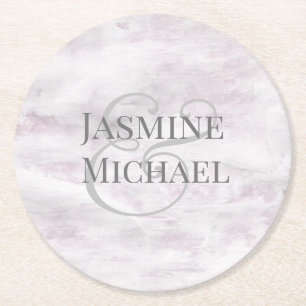 Dreamy Floral Personalised Paper Coaster