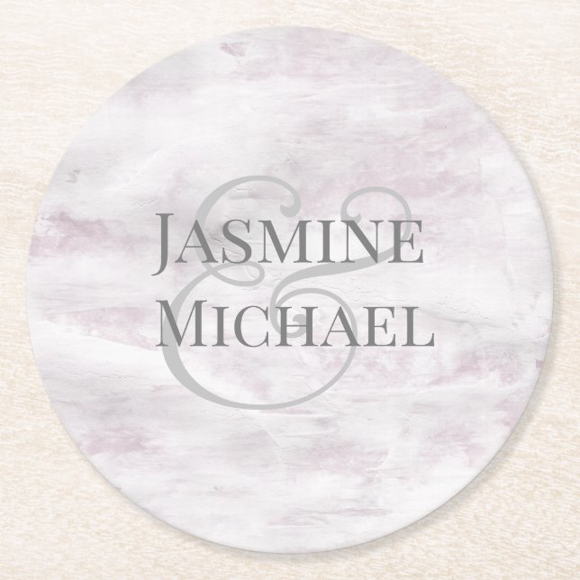 Dreamy Floral | Personalised Paper Coaster (Front)