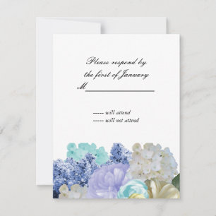 Dreamy Floral Reply Card