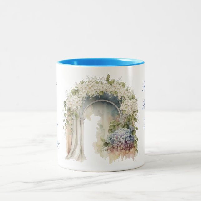 Dreamy Floral Wedding Mug (Center)