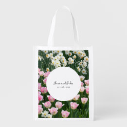 Dreamy Floral Wedding Reusable Grocery Bag