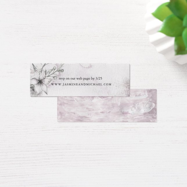 Dreamy Floral | Wedding Website Card (Desk)