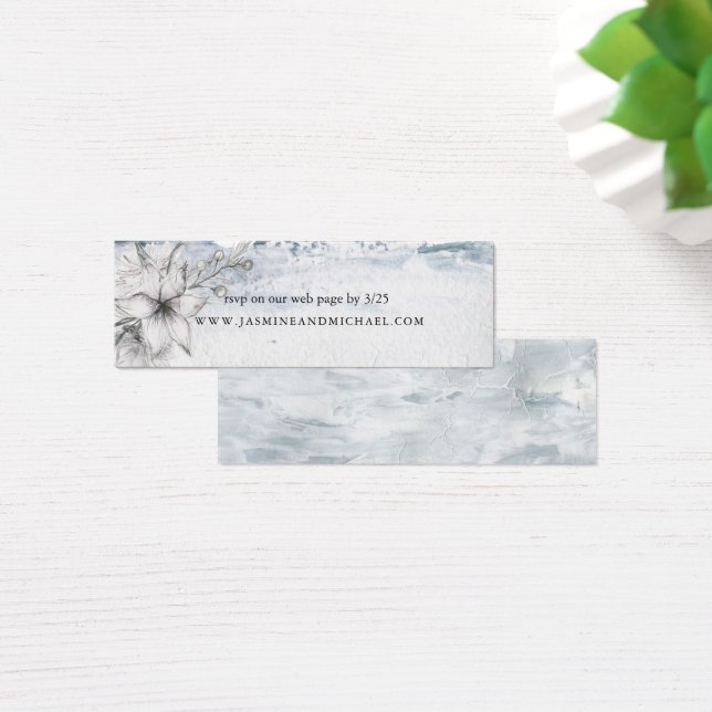 Dreamy Floral | Wedding Website Card (Desk)