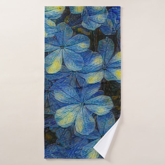 Dreamy flowers in Vincent Van Gogh art style. Arti Bath Towel (Bath Towel)