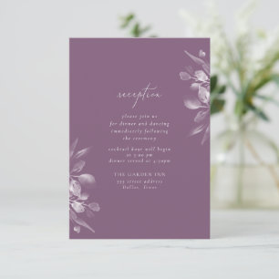 Dreamy Foliage Reception Insert Card