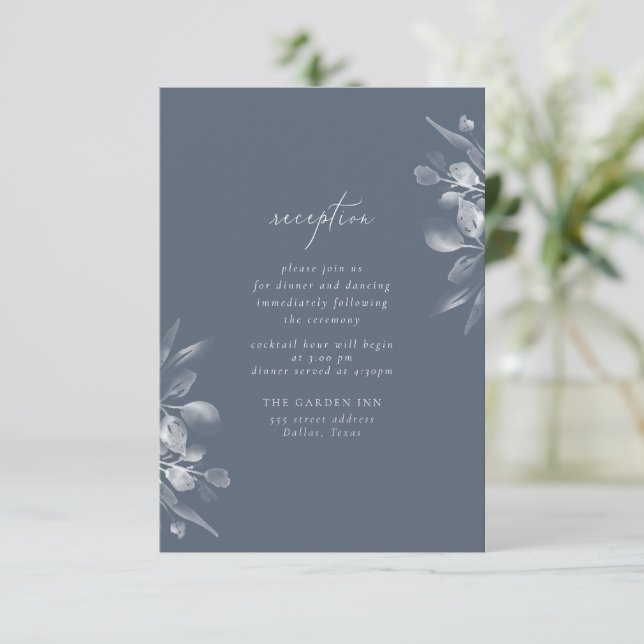 Dreamy Foliage Reception Insert Card (Standing Front)
