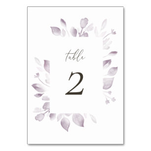 Dreamy Foliage Table Number
