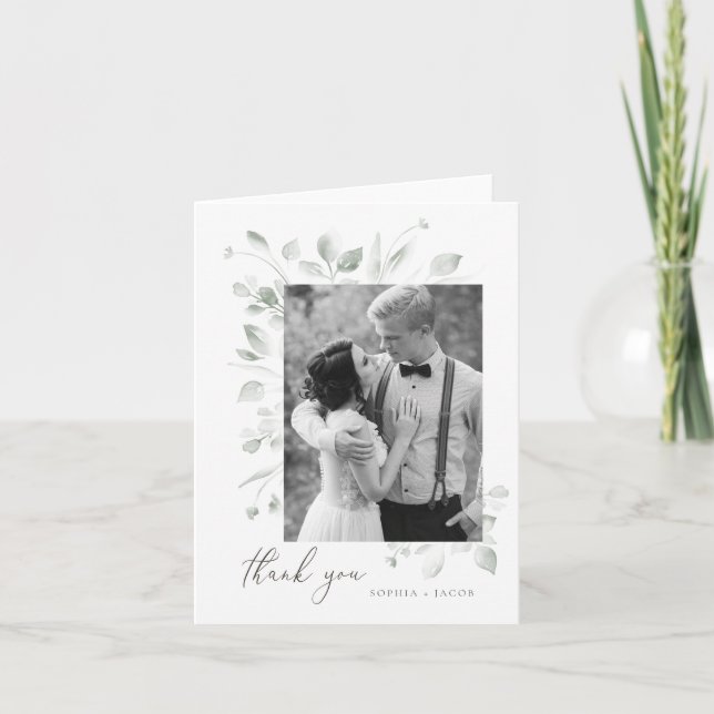 Dreamy Foliage Thank You Card (Front)