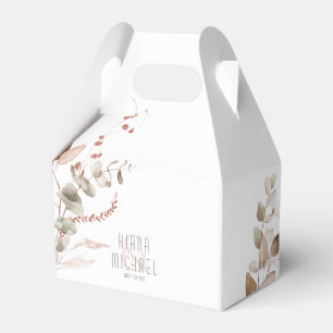 Dreamy Foliage Wedding Blush Pink V2 ID817 Favour Box